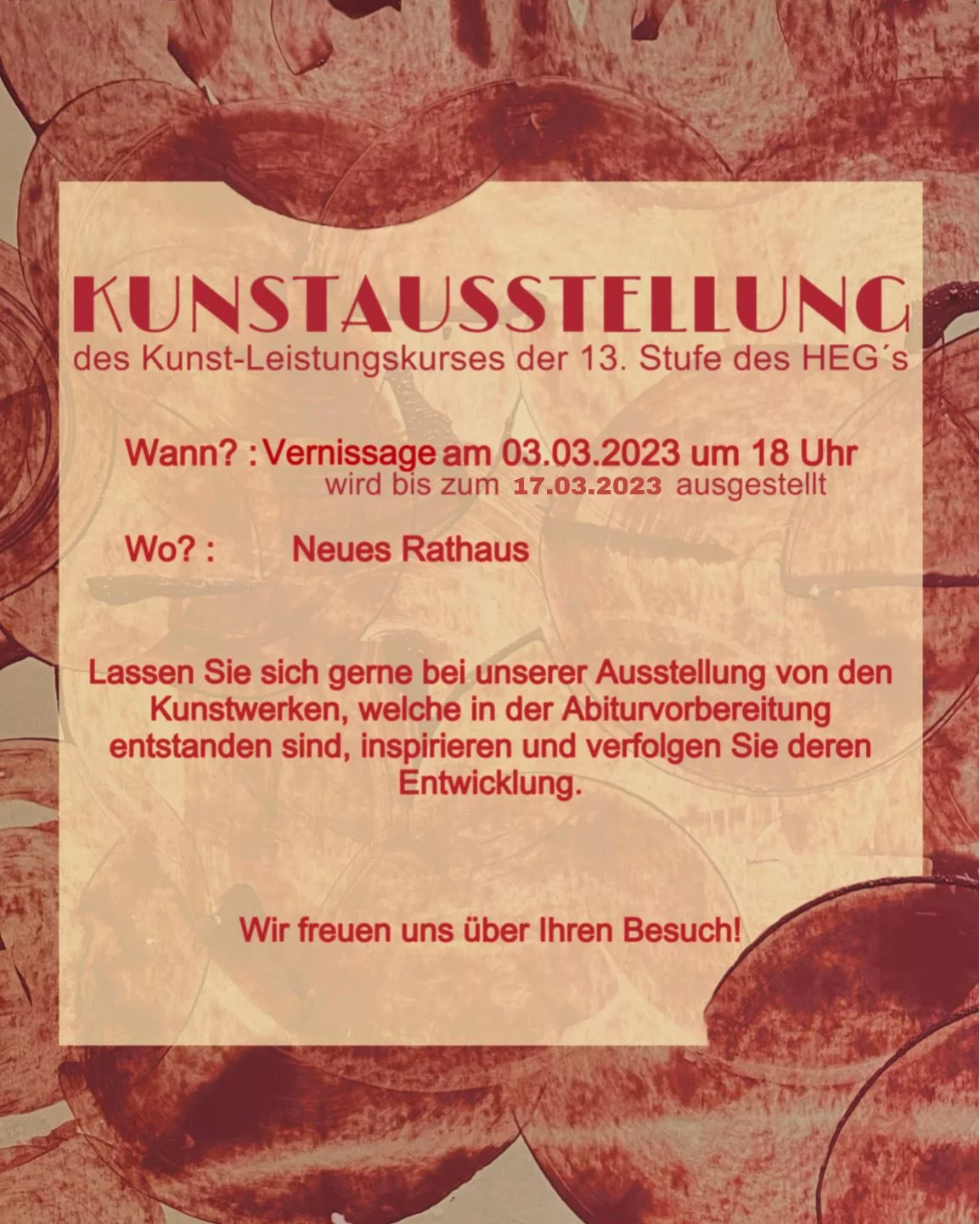 Einladung zur Ausstellung des EAN 13