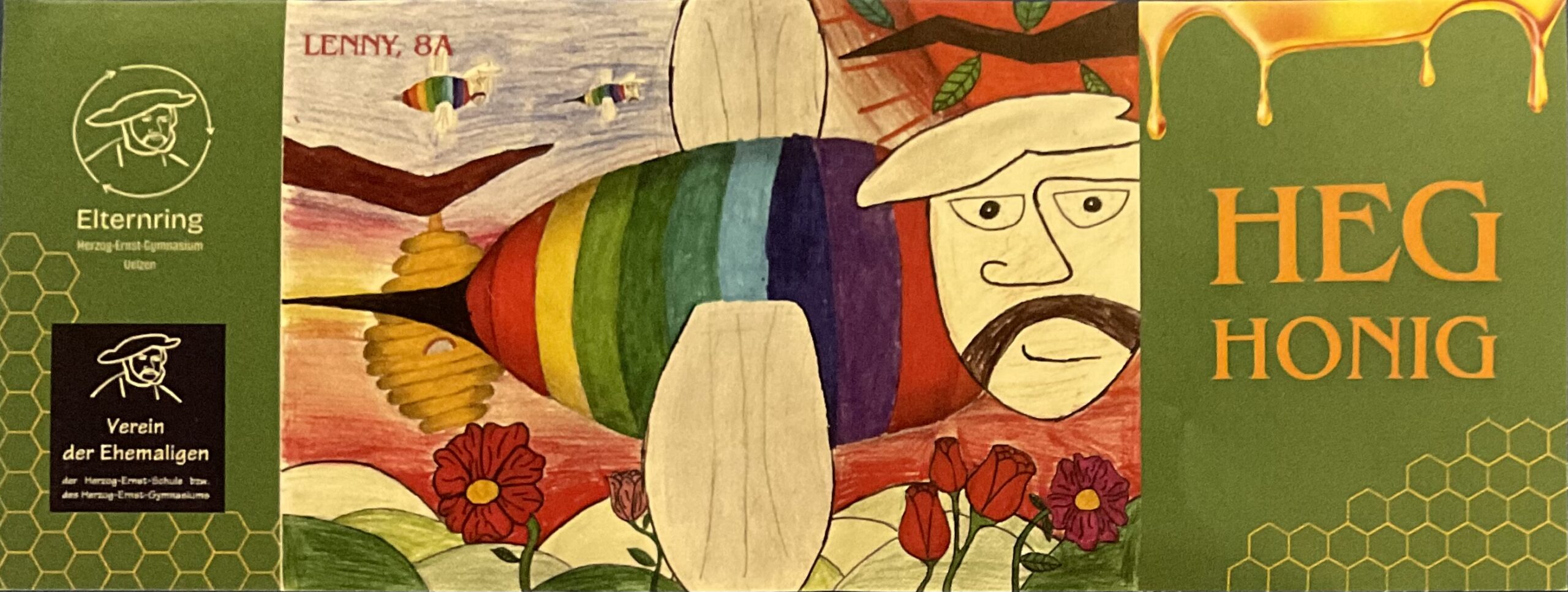 “Unser HEG ist bunt“- 10 neue Etiketten für unseren HEG-Honig “Unser HEG ist bunt“- 10 neue Etiketten für unseren HEG-Honig