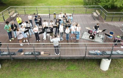 Das HEG beim Picknick im Park